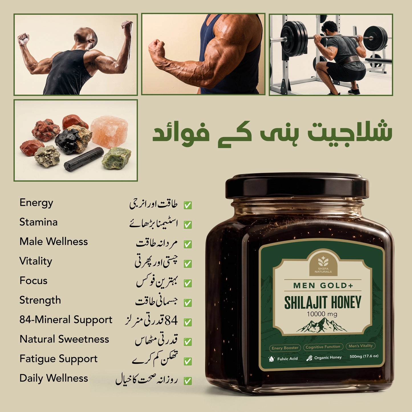 Men Gold Plus Shilajit Honey