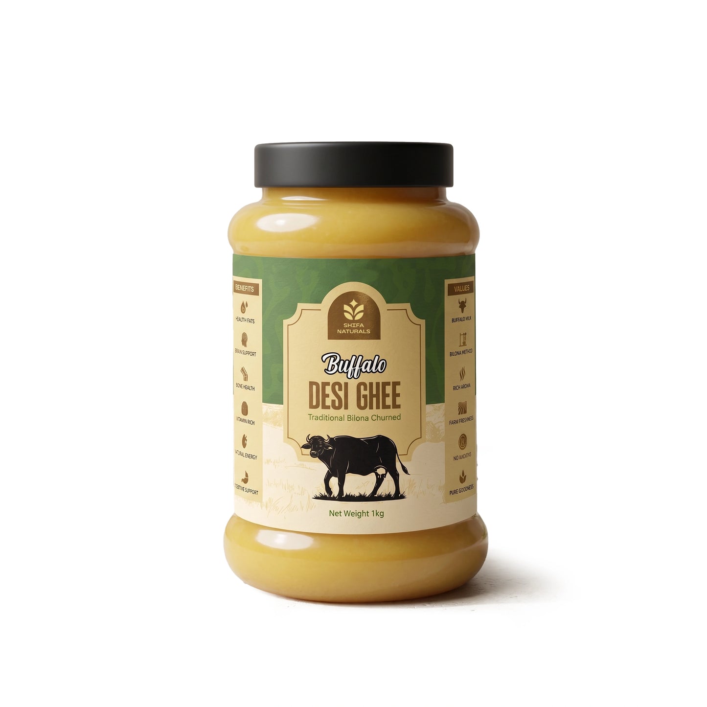 Buffalo Desi Ghee (Bilona Churned)
